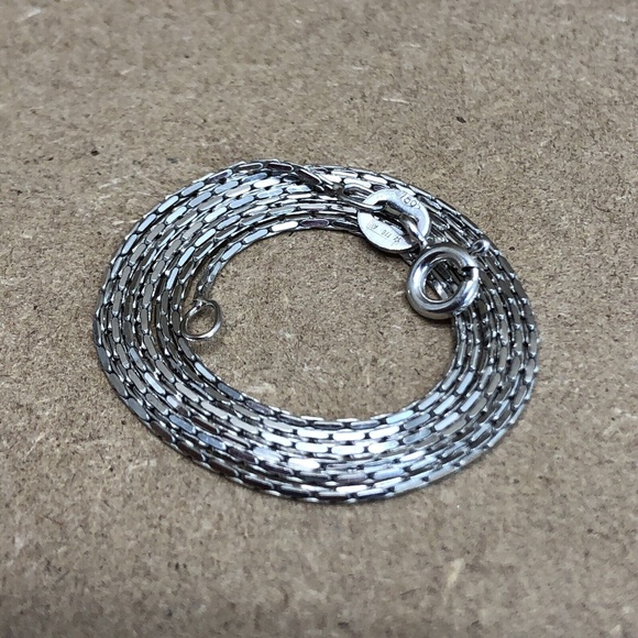 18K 778 AR Star SOLID WHITE GOLD CHAIN 3.1 Grams 18’ - Picture 8 of 9